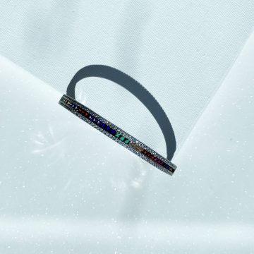 Silver Renkli Zirkon Taşlı Bileklik - Görsel 4
