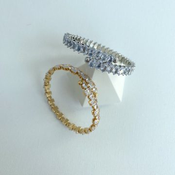 Silver Zirkon Taşlı Çelik Bileklik - Görsel 4