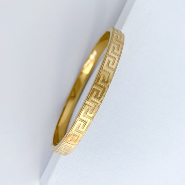 Gold Desenli Çelik  Bileklik - Görsel 2