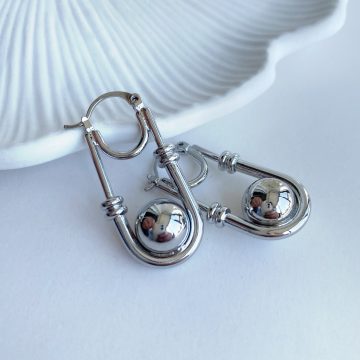 Chloe Silver Küpe