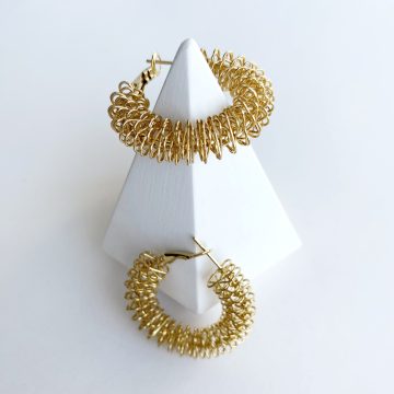 Yaylı Gold Küpe - Görsel 2