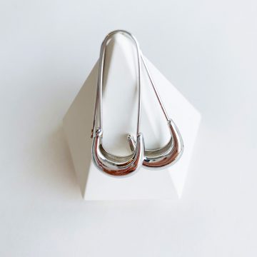 Silver Çengel Küpe - Görsel 2