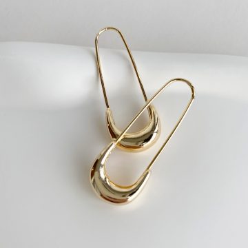 Gold Çengel Küpe