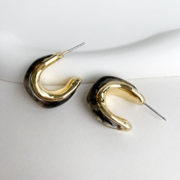 Gold Detay Kemik Küpe